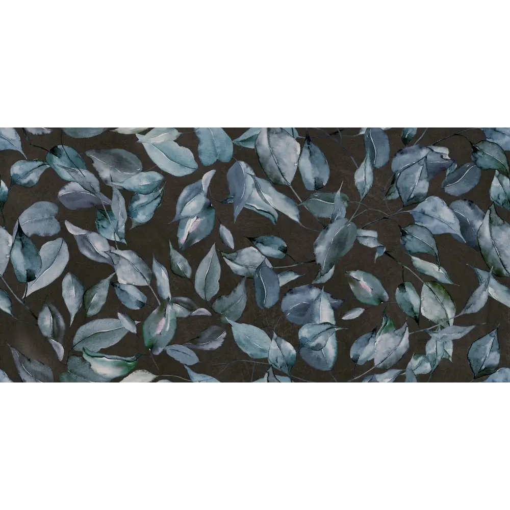 Decorfliese im floralem Muster 60x120 Cart Leaves Dark MML