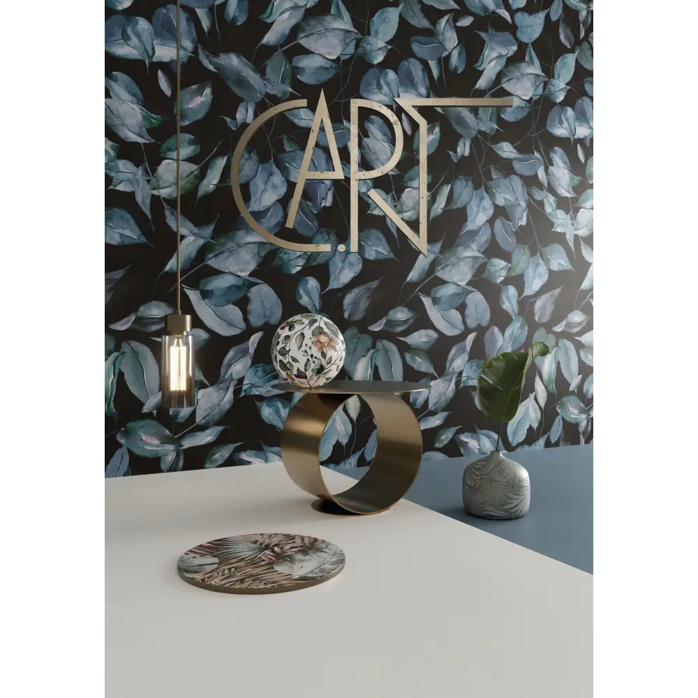 Decorfliese im floralem Muster 60x120 Cart Leaves Dark MML