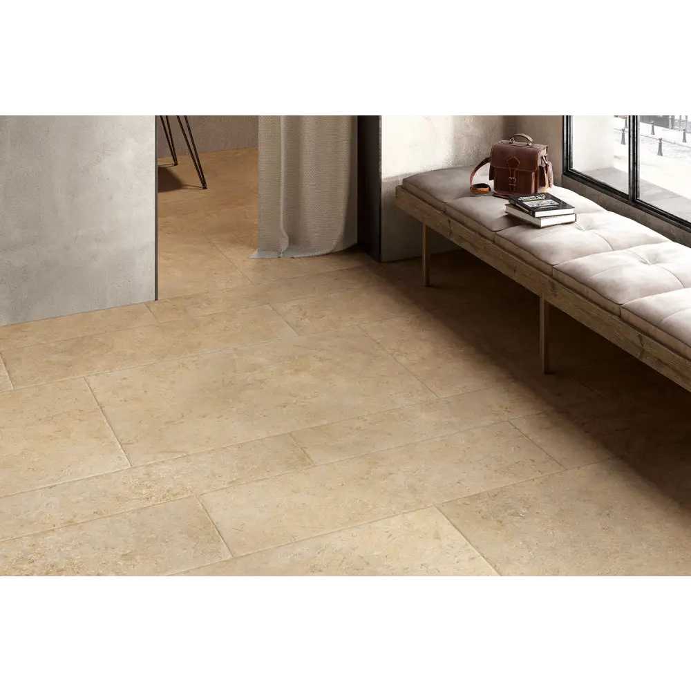Fliese in Steinoptik Goldenstone 60,4x60,4 Gold CML JU608R