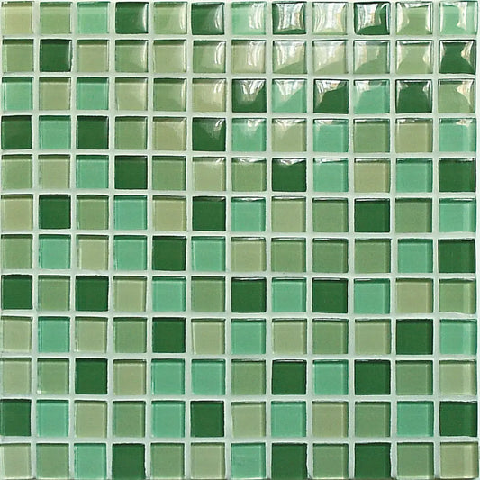 Mosaik Crystal 30x30 - Green Glossy Mix Lucido VXL