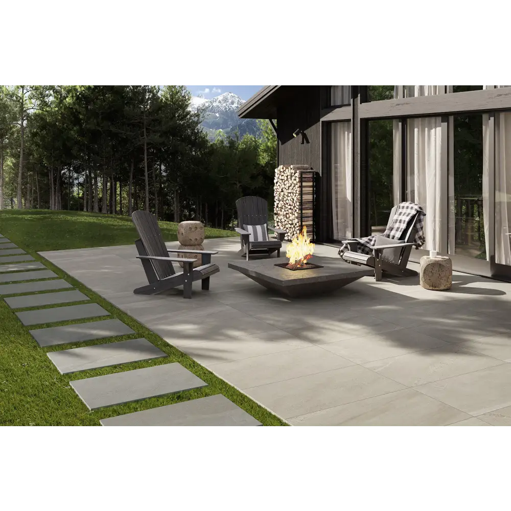 Terrassenplatten Gres x2 Britstone Ivory 60,4x90,6 in 2 cm