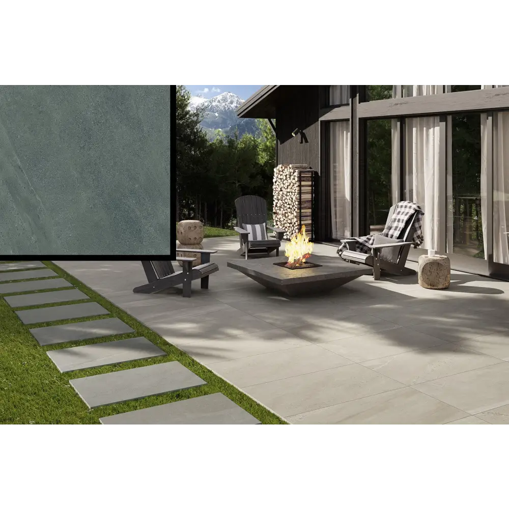 Terrassenplatten Gres x2 Britstone Ocean 60,4x90,6 in 2 cm