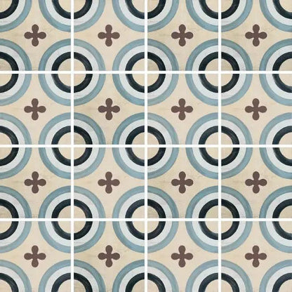 Cementina 1 Jugendstil Fliese in Zementoptik 20x20 FEL