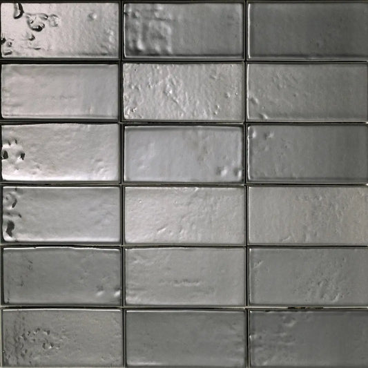 Decor Fliese Artigiana i Bricchi 11 x 5,5 cm Glossy Fumo