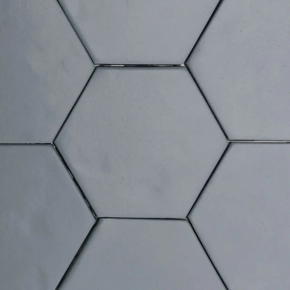Decor Fliese Artigiana le Esagone 5 x 5,5 cm Matt Ceruleo