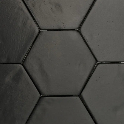 Decor Fliese Artigiana le Esagone 5 x 5,5 cm Matt Nero SAL