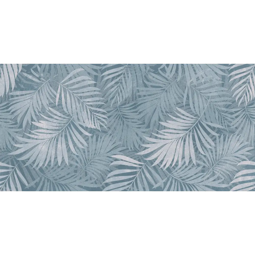 Decorfliese im floralem Muster 60x120 Cart Garden Blue MML