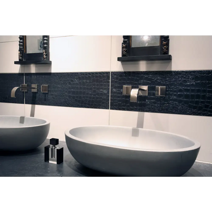 Design Fliesen Crocooptik -Crocotiles Dark 24x72 SOL 60115