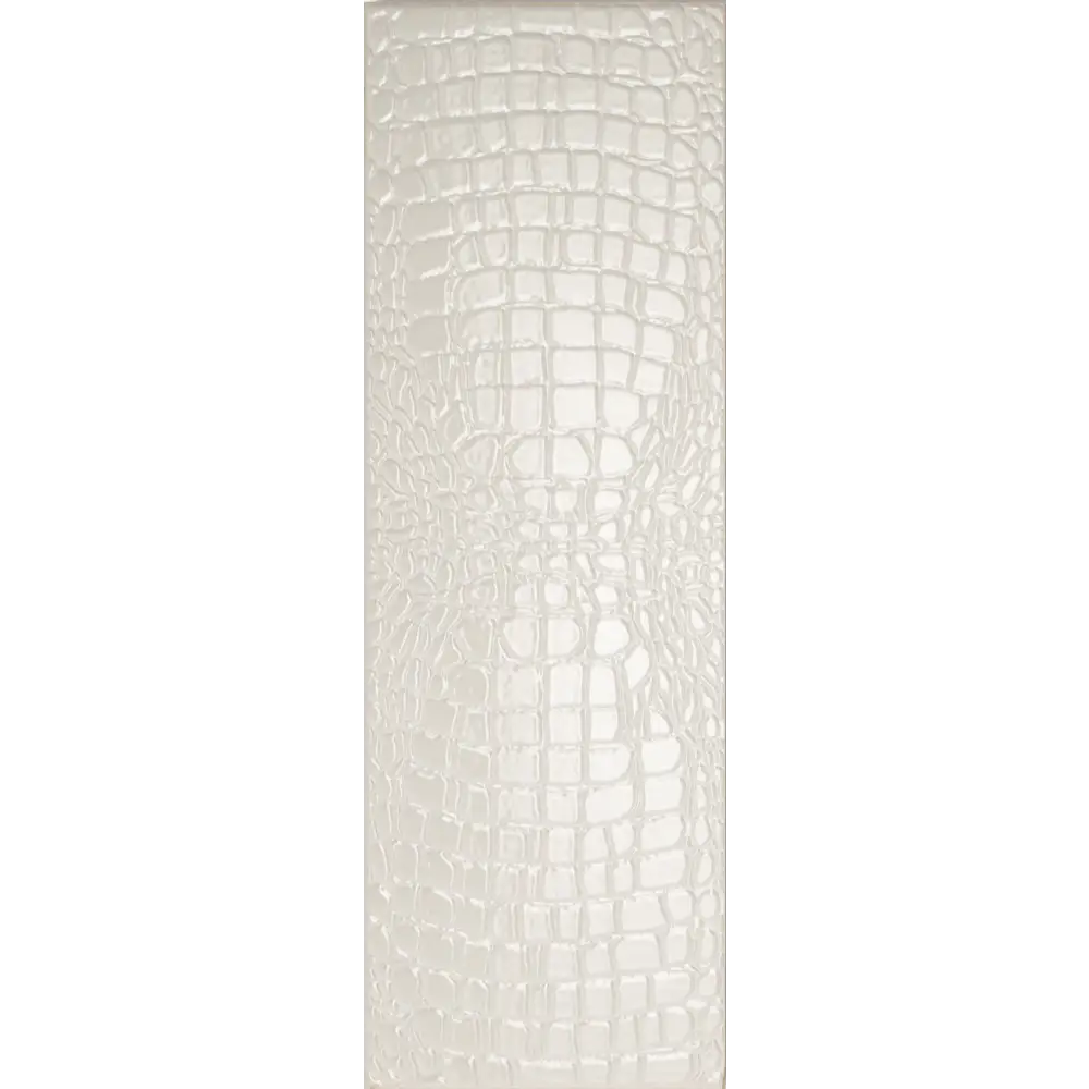 Design Fliesen Crocooptik -Crocotiles White 24x72 SOL 760045