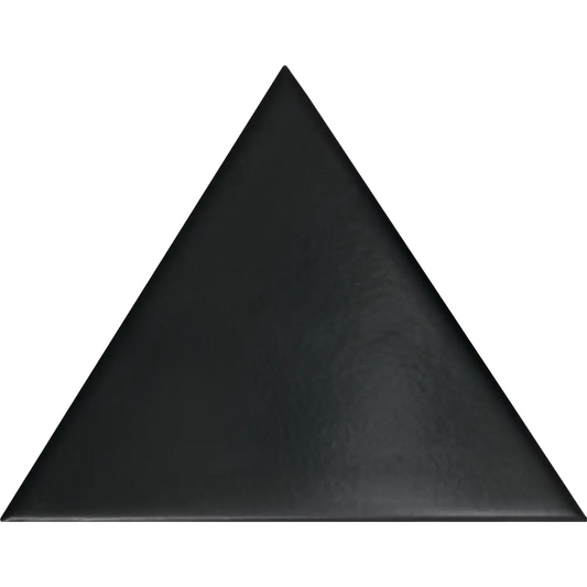 Dreieckige Wandfliesen Dresscode Piano Black Matt 14,8x12,9