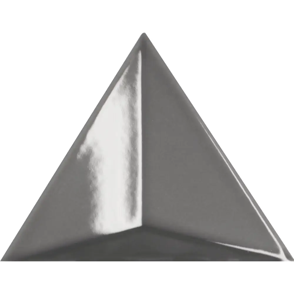 Dreieckige Wandfliesen Dresscode Verso charcoal glossy