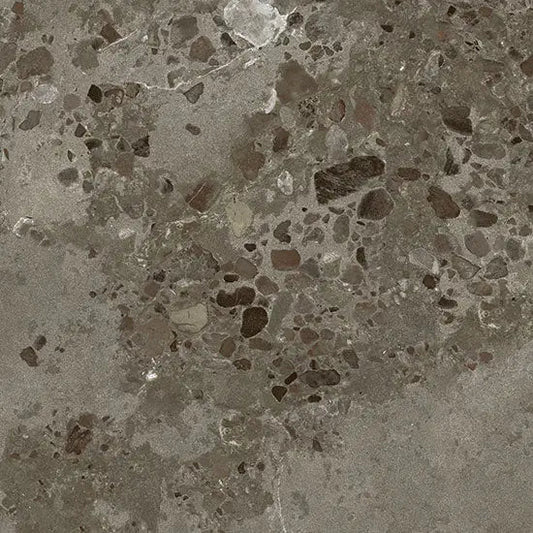 Fliesen in Steinoptik I Cocci Siciliani 90x90 Nero FEL