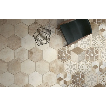 Hexagonale Fliesen Heritage Exagona matt 34,5x40 Texture-1