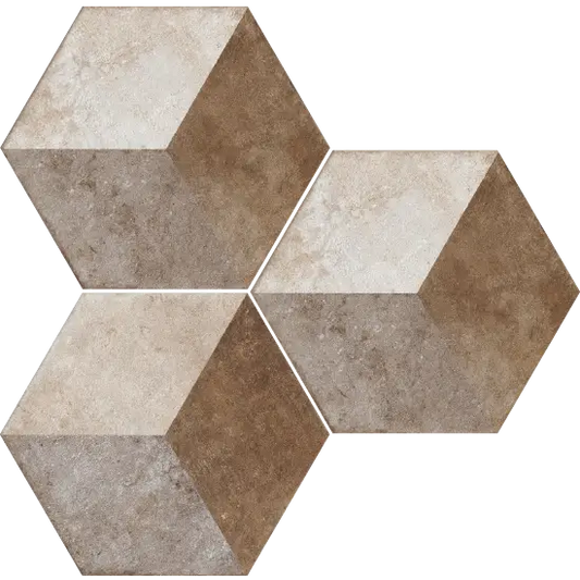 Hexagonale Fliesen Heritage Exagona matt 34,5x40 Texture-2