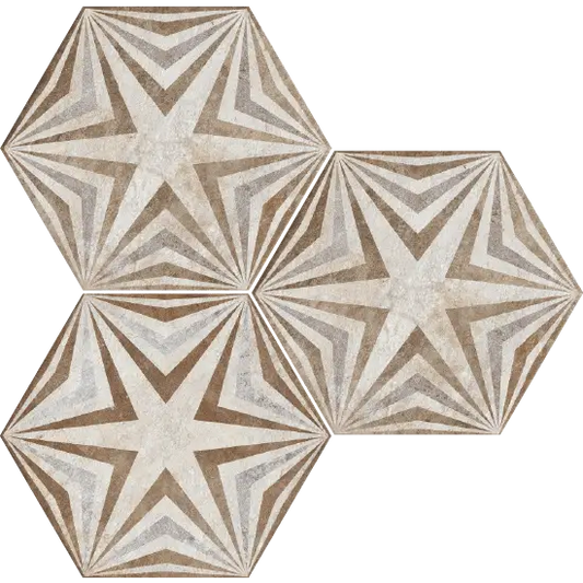 Hexagonale Fliesen Heritage Exagona matt 34,5x40 Texture-3