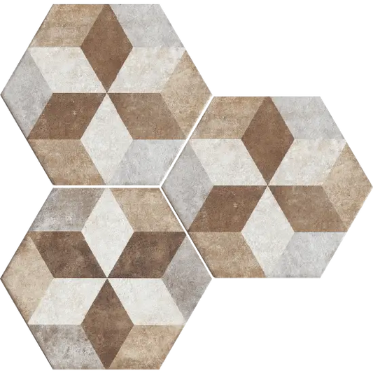 Hexagonale Fliesen Heritage Exagona matt 34,5x40 Texture-4