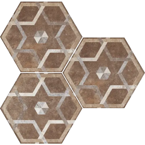 Hexagonale Fliesen Heritage Exagona matt 34,5x40 Texture-5