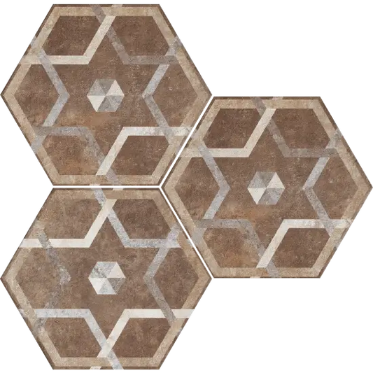 Hexagonale Fliesen Heritage Exagona matt 34,5x40 Texture-5