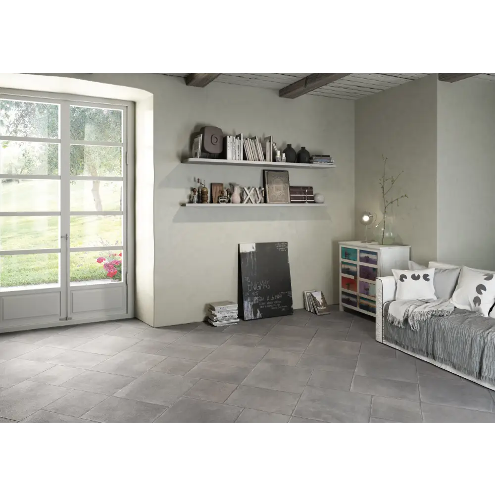 Mediterrane Betonoptik Fliese Proxi 48x48 Grigio SOL 137012