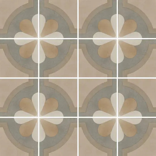 Retro Fliesen in Boho-Optik Cementine Boho matt 20x20 Boho2