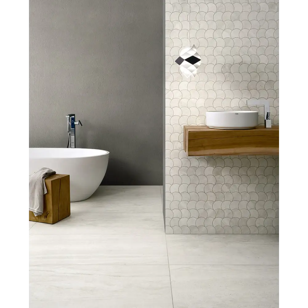Reverso2 Fliese in Travertinoptik 45x90 Silver CML RV496R