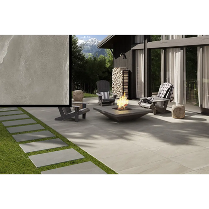 Terrassenplatten Gres x2 Britstone Grey 60,4x90,6 in 2 cm