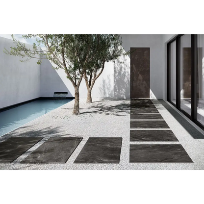 Terrassenplatten Gres x2 Cardoso Antracite 60,4x90,6 in 2 cm