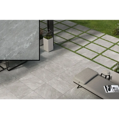 Terrassenplatten Gres x2 Cardoso Grigio Chiaro 60,4x90,6 in