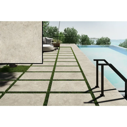 Terrassenplatten Gres x2 Goldenstone Grey 60,4x90,6 in 2 cm