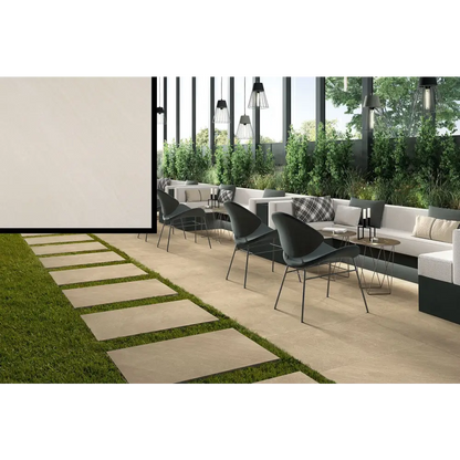 Terrassenplatten Gres x2 Pietra Sabbiosa Avorio 60,4x90,6 in