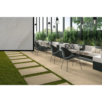 Terrassenplatten Gres x2 Pietra Sabbiosa Grigio 60,4x90,6 in