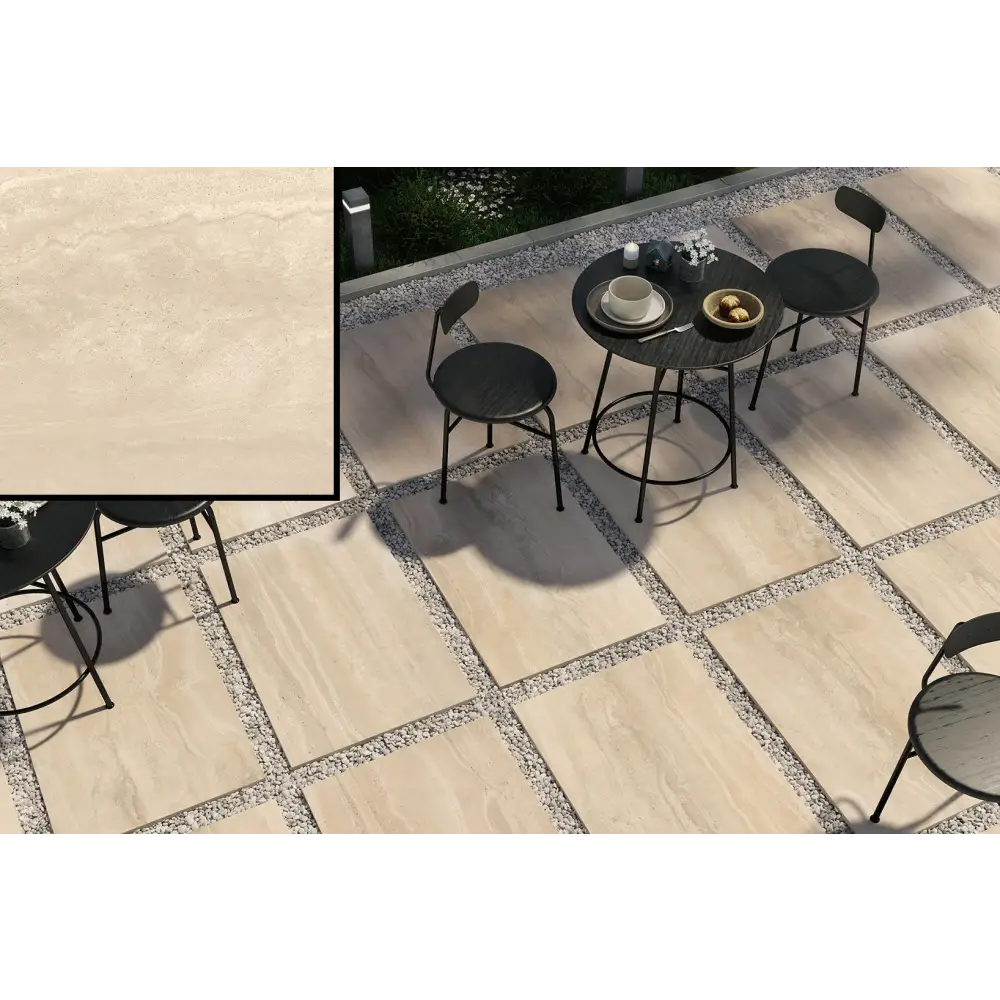 Terrassenplatten Gres x2 Reverso Avorio 60,4x90,6 in 2 cm