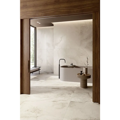 Travertinoptik Fliesen Touchstone 75x149,7 White CML TO711R