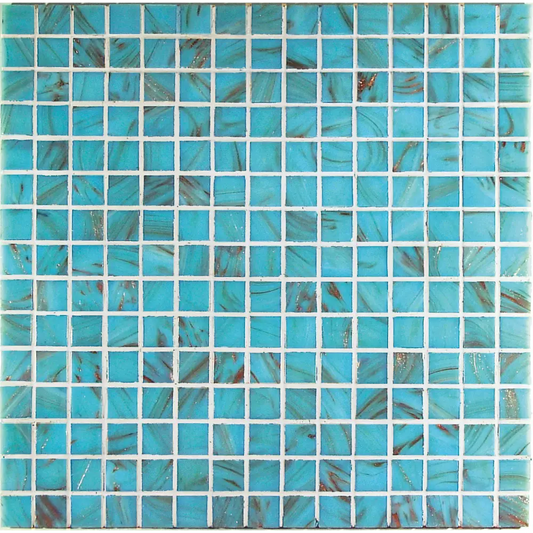 Mosaik Gold / Bronze - Azzurro 32,5x32,5 VXL GA03