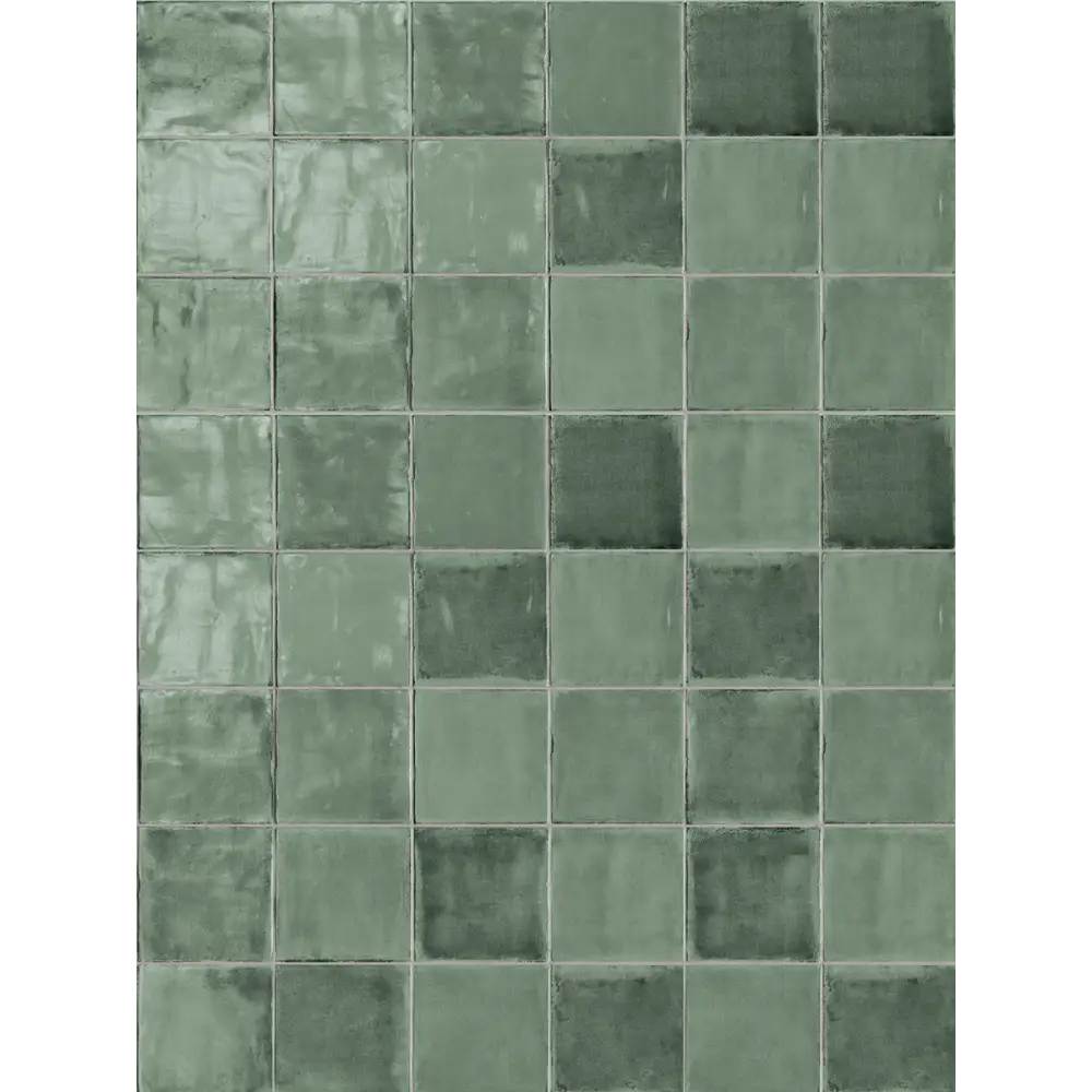 Wandfliese im Zellijes Look Tsquare 15 x cm Glossy Mint Tea
