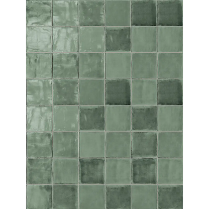 Wandfliese im Zellijes Look Tsquare 15 x cm Glossy Mint Tea