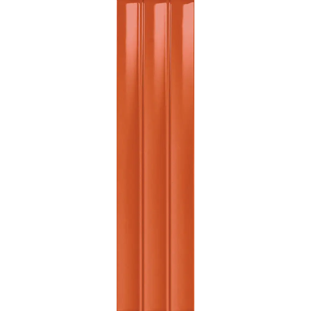 Wandfliesen Abacus Flat 7,5x30 Glossy Orange SOL 167305