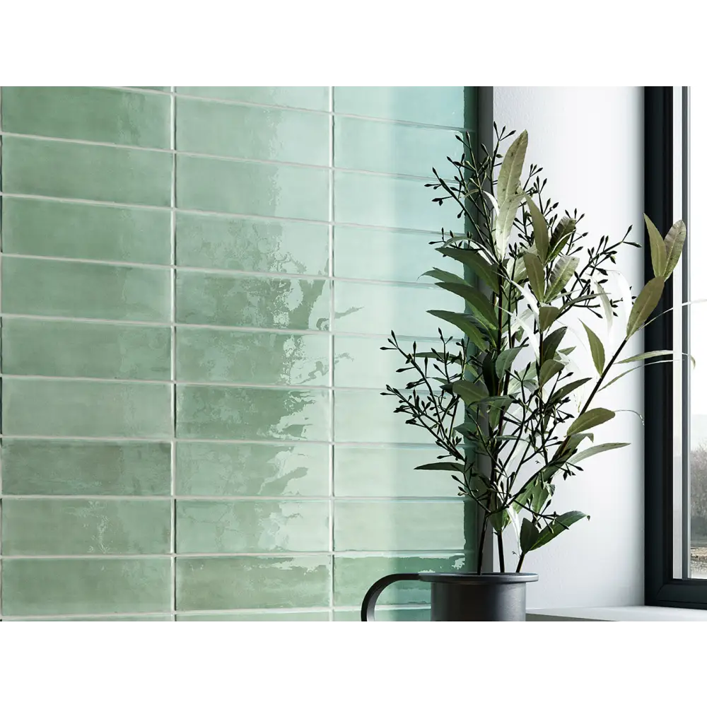 Wandfliesen in Retro Tbrick Format 5,2 x 16 cm Glossy