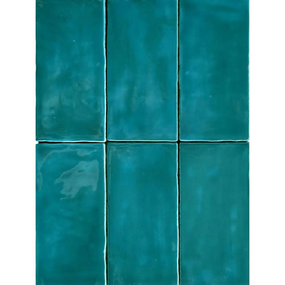 Wandfliesen in Vintage Format 6,5 x 13 cm Glossy Blu reale