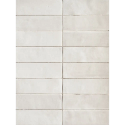 Wandfliesen in Vintage Tint Format 5,2 x 16 cm Matt Blanc