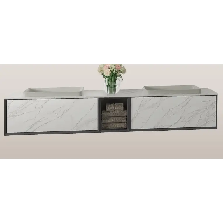 Waschtisch 210 x 36,5cm Luxury Canova Gres.11 Calacatta