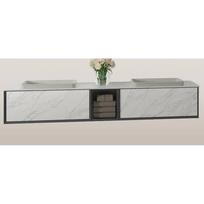 Waschtisch 210 x 36,5cm Luxury Canova Gres.11 Calacatta
