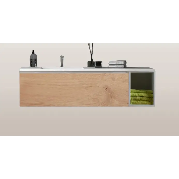 Waschtisch Diva 150 x 41cm Legno Comp.150 Rovere