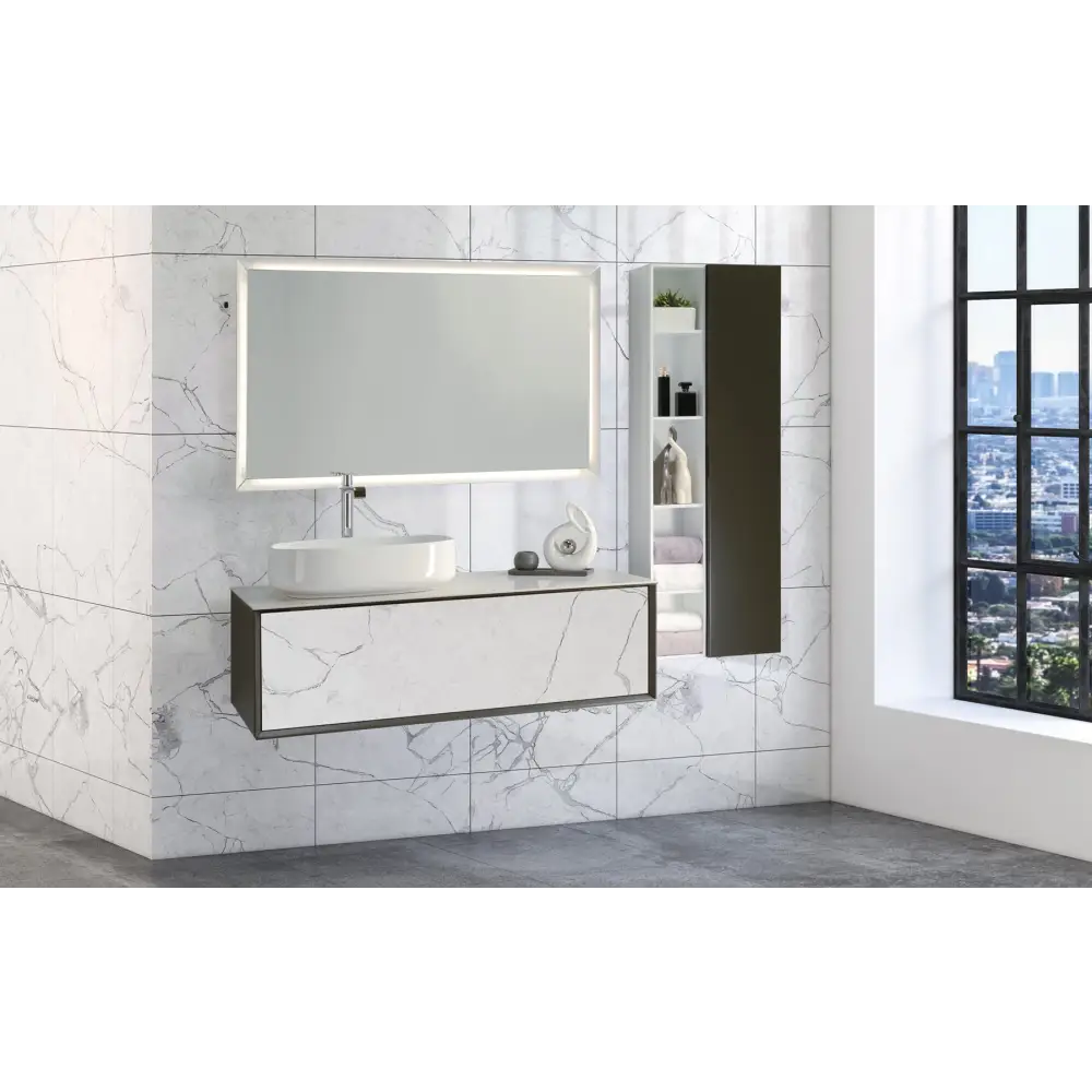 Waschtisch Luxury 36,5 x 120cm Canova Gres.10 Calacatta