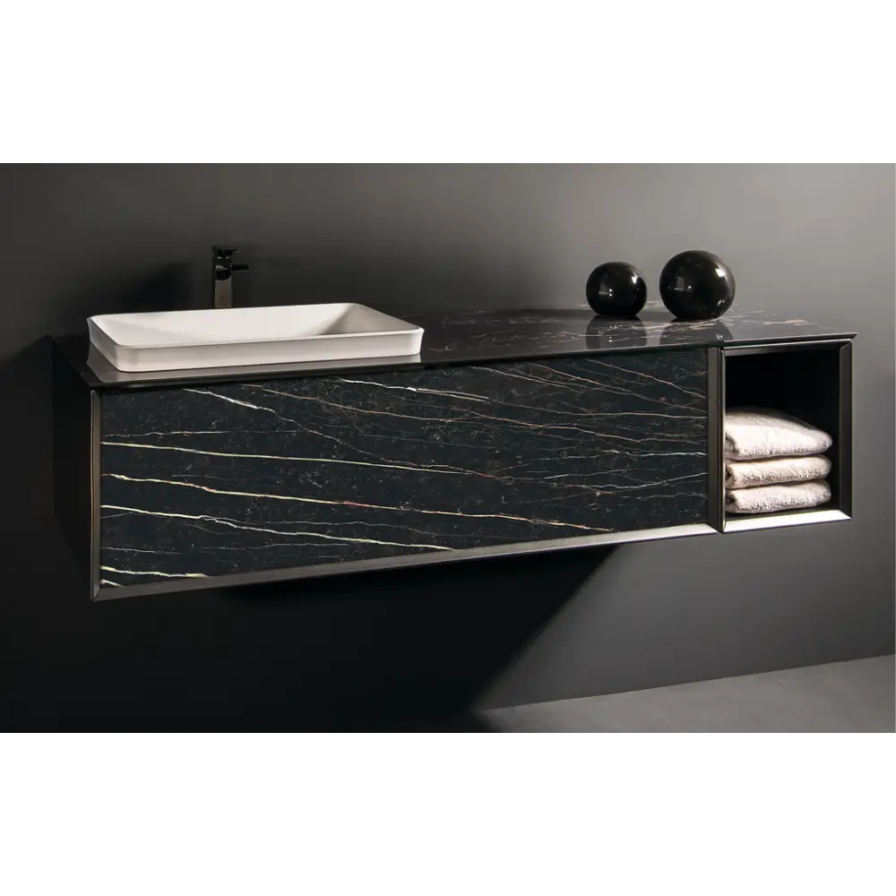 Waschtisch Luxury Canova Gres.12 Saint Laurent & Spiegel im
